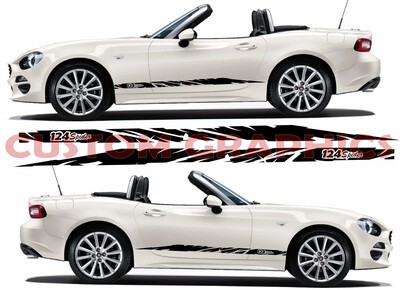 Custom Auto Vinyl Graphics Compatible with 124 Spider
