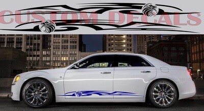 Side door vinyl decal sticker Compatible with 300