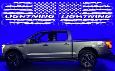 Hit the Road in Style: Vinyl Stickers for Cars Compatible with F-150 Lightning