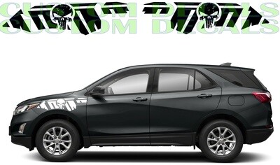 2x body decals side stripe sticker logo Compatible with Equinox