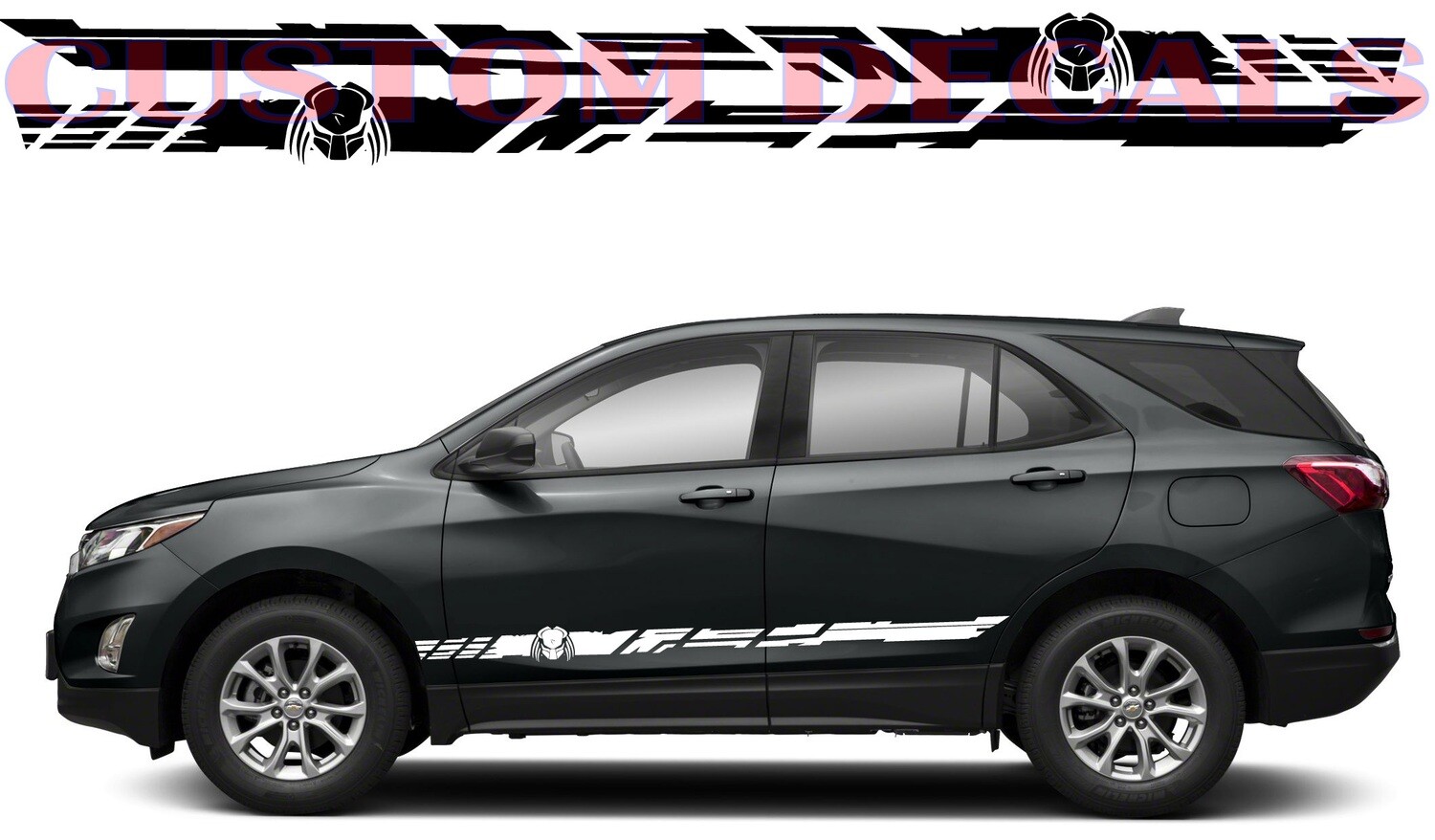 Sport Sticker Decal Side Door Stripes Compatible with Equinox