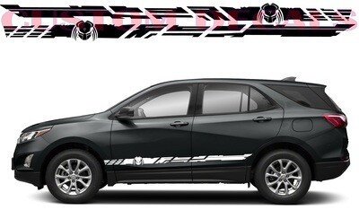 Sport Sticker Decal Side Door Stripes Compatible with Equinox