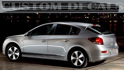 Sport Sticker Decal Side Door Stripes Compatible with Cruze