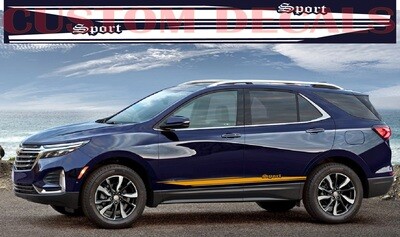 Stripe Decal Graphic stickers Kit Compatible with Equinox