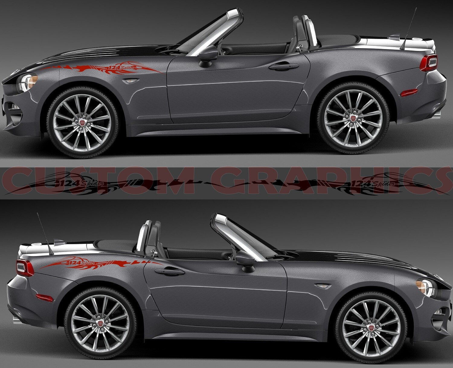 Express Your Style with Car Decals Compatible with 124 Spider