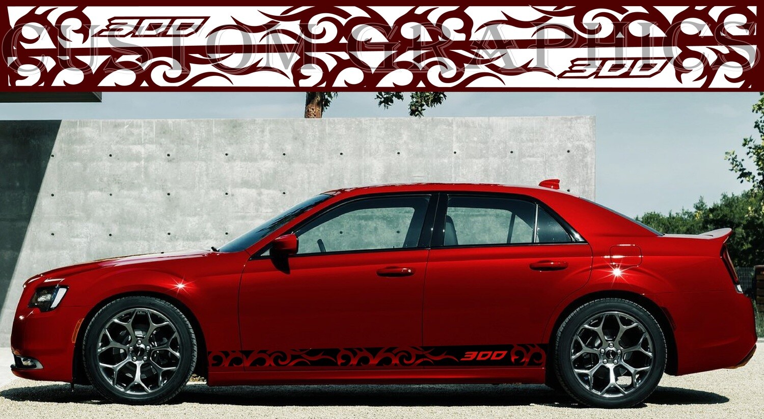Car decals Compatible with Chrysler 300