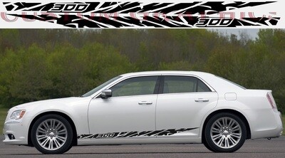 Set of Stickers Decal Stripe body kit  Compatible with 300
