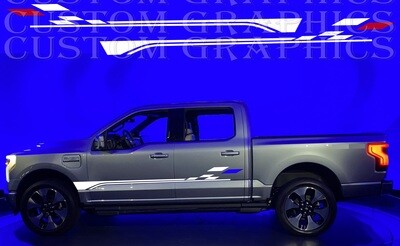 Custom Auto Vinyl Graphics Compatible with F-150 Lightning