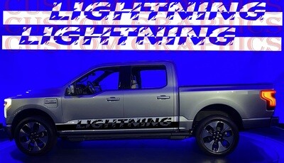 Adorn Your Auto: Vinyl Decals for Sale Compatible with F-150 Lightning