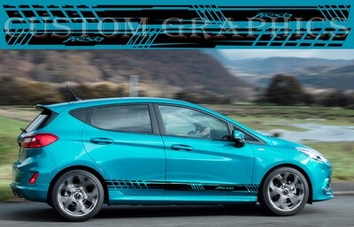 Custom Auto Vinyl Graphics Compatible with Fiesta