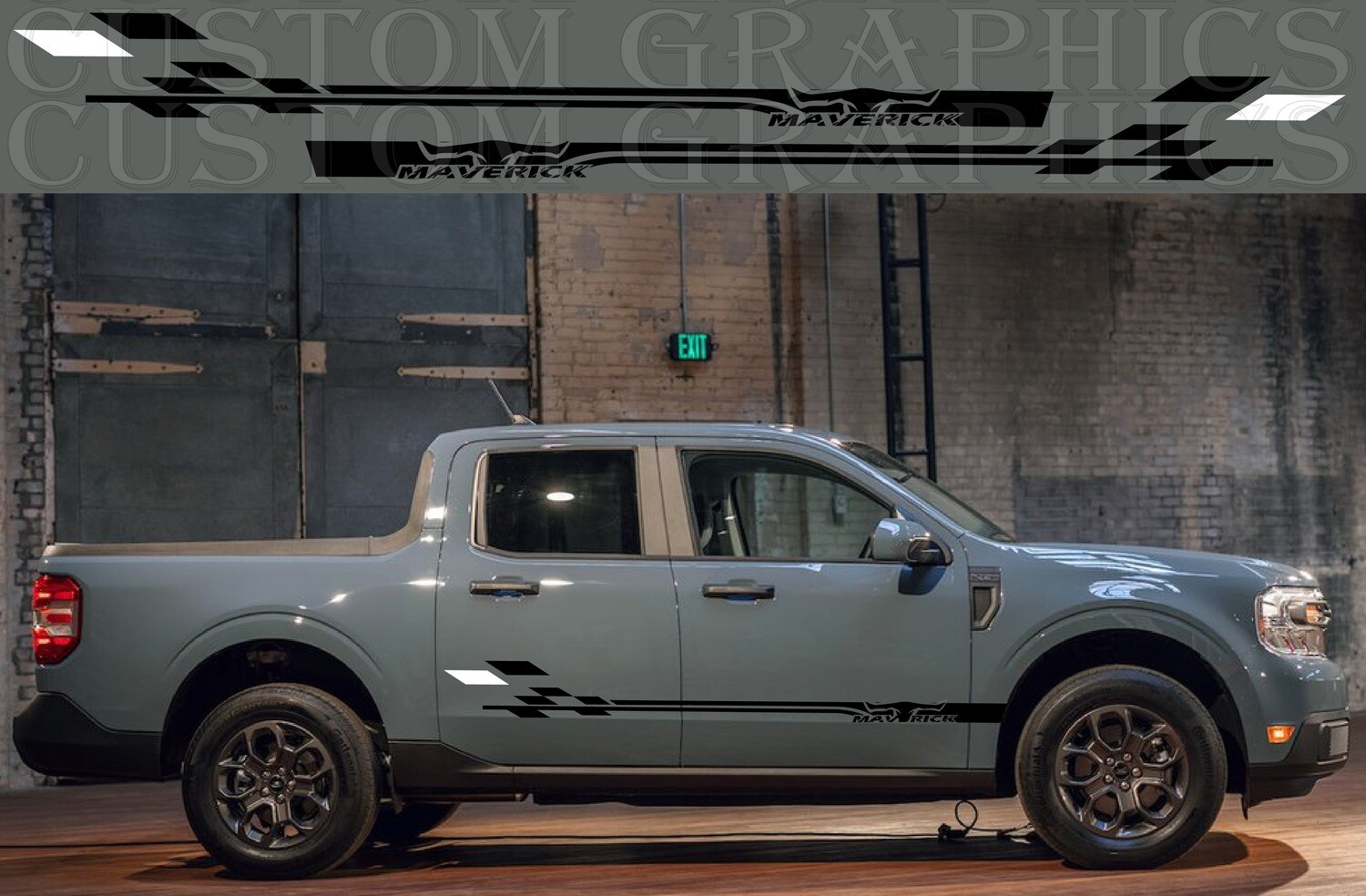 Side door vinyl decal sticker Compatible with Maverick