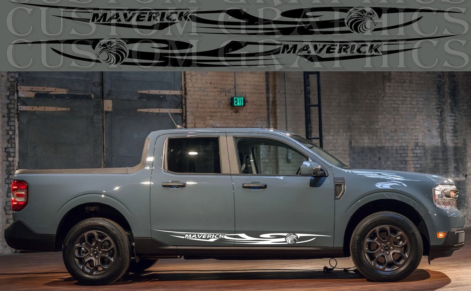 Vinyl Decal Custom Stickers Graphic kit Compatible with Maverick