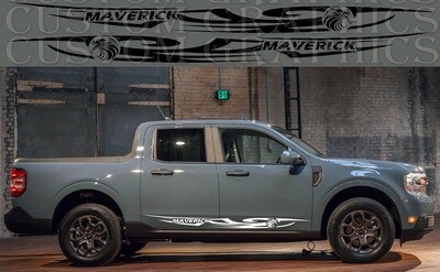 Vinyl Decal Custom Stickers Graphic kit Compatible with Maverick