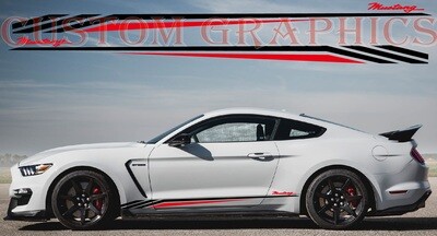 Custom Auto Vinyl Graphics Compatible with Mustang