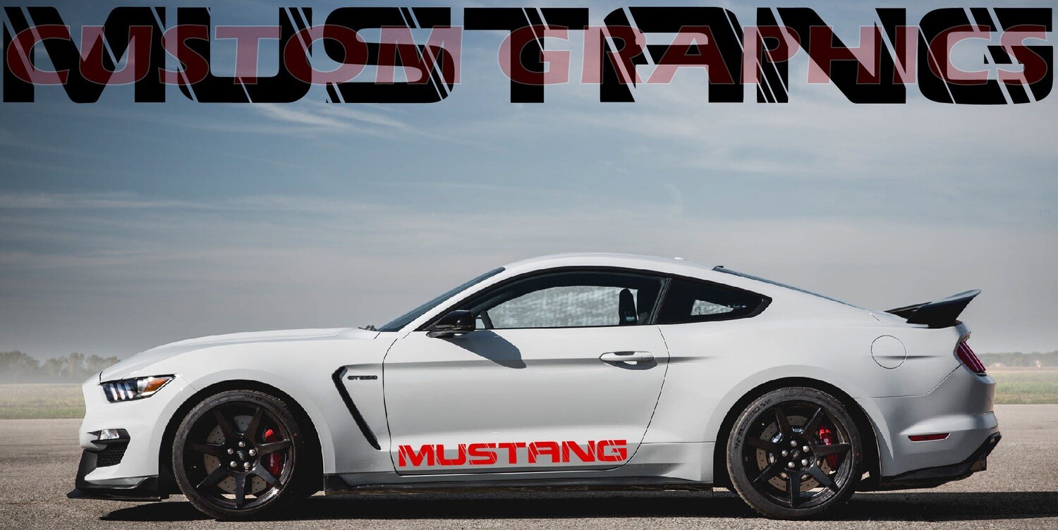 Stick and Drive: Premium Car Vinyl Graphics Compatible with Mustang