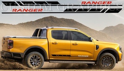 Sport Side door sticker racing design Compatible with Ranger 2023