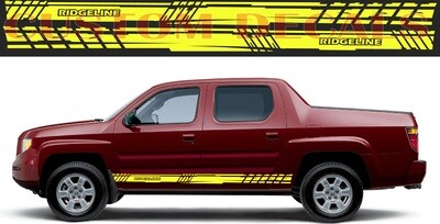 Set of Stickers Decal Stripe body kit Compatible with Ridgeline