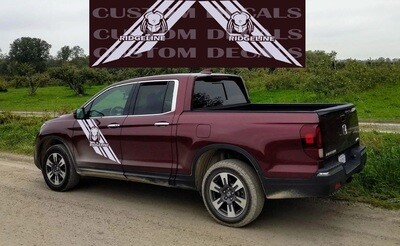 Pair of Sport Side Stripes Decal Sticker Vinyl Compatible with Ridgeline