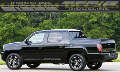 2X Side door stripe vinyl decal graphic sticker Kit Compatible with Ridgeline