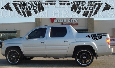 Sport Side door sticker racing design Compatible with Ridgeline