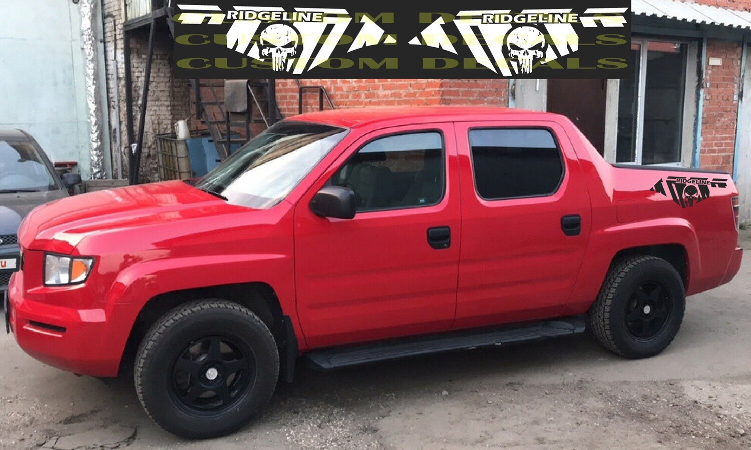 2x body decals side stripe sticker Compatible with Ridgeline