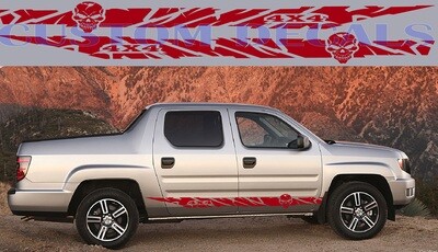 Side Door Stripe Custom kit Stickers Set Kit Compatible with Ridgeline