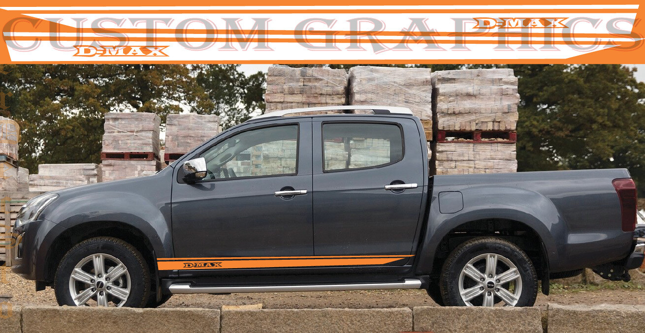 Side Door Stripe Custom kit Stickers Set Kit Compatible with D-Max