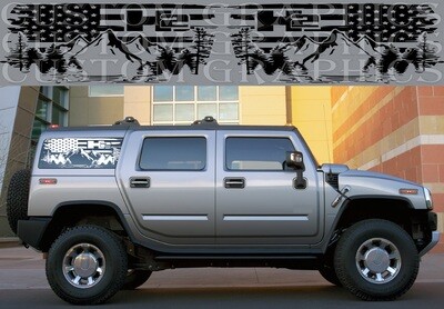 Upgrade Your Car&#39;s Look with Vinyl Stickers Compatible with Hummer H2 2008