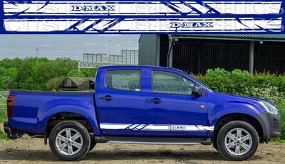 Sport Side door sticker racing design Compatible with D-Max