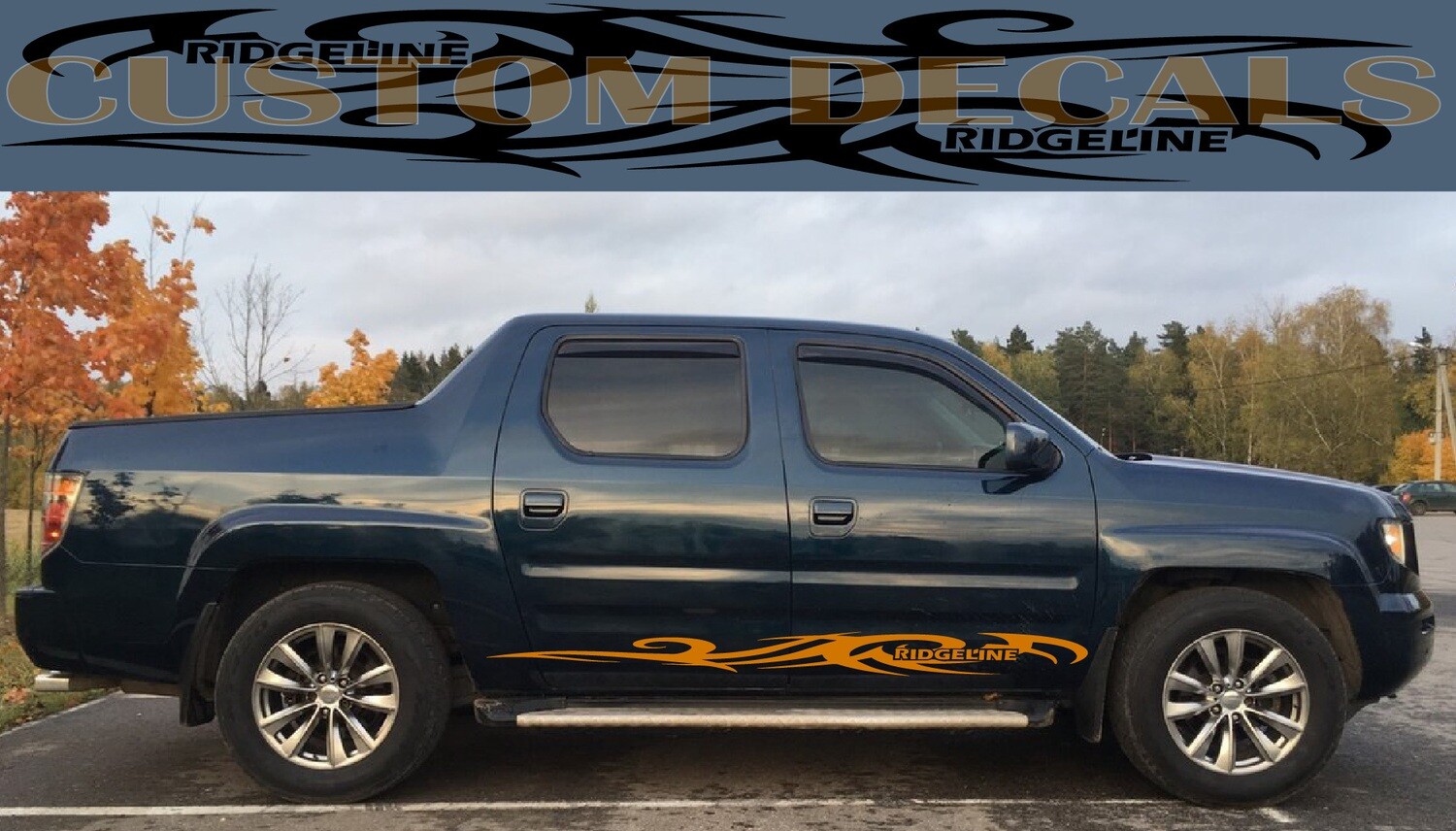 Sport Sticker Decal Side Door Stripes  Compatible with Ridgeline