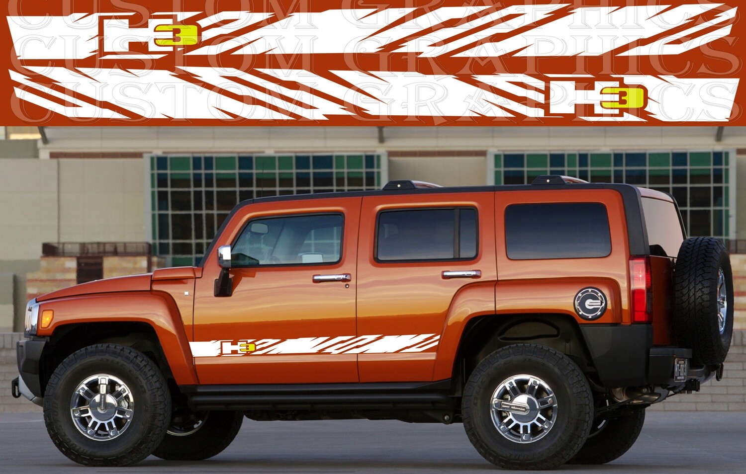 Revamp Your Ride with Vinyl Auto Decals Compatible with H3 Alpha