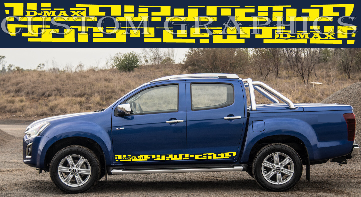 Side door vinyl decal sticker Compatible with D-Max