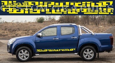 Side door vinyl decal sticker Compatible with D-Max