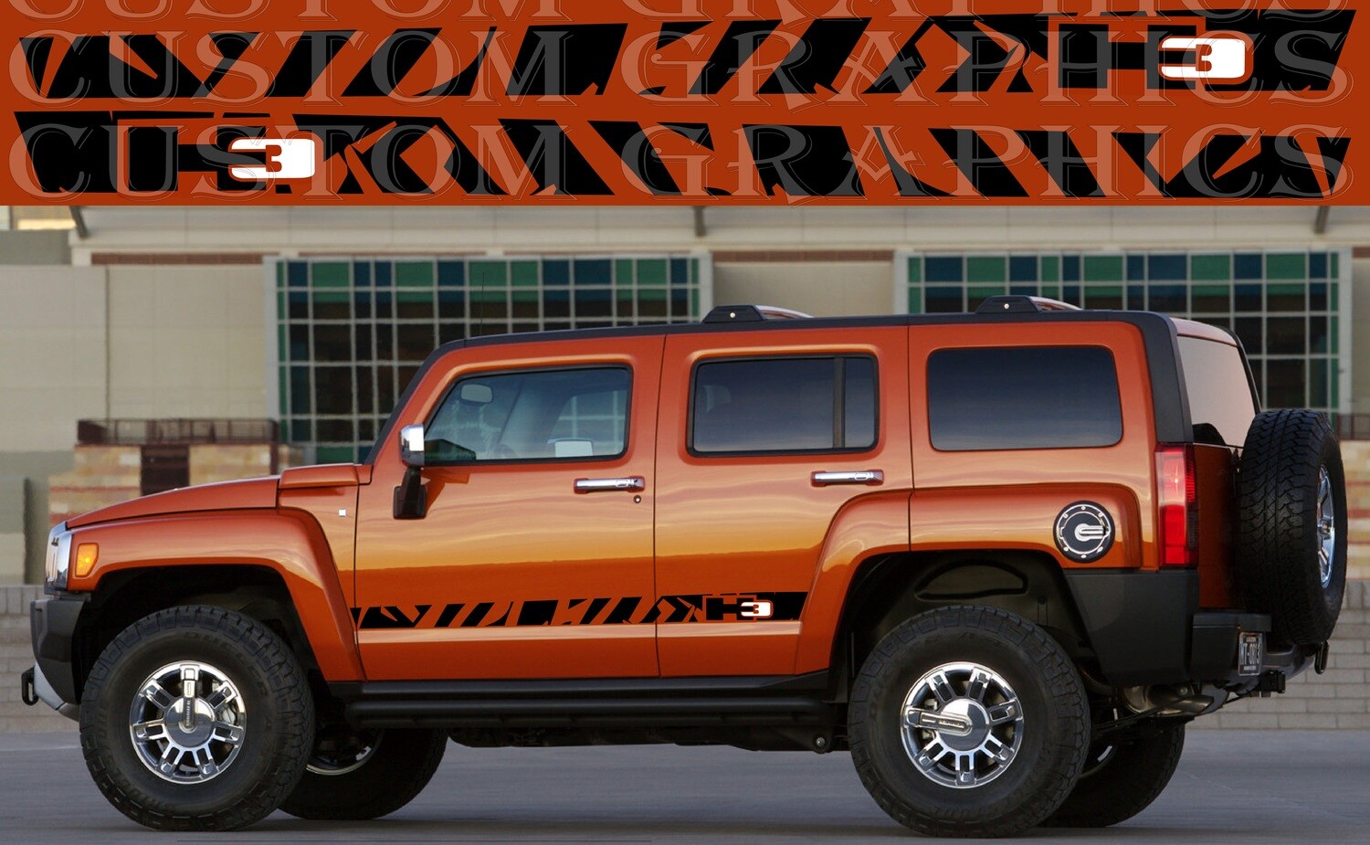 Hit the Road in Style: Vinyl Stickers for Cars Compatible with H3 Alpha