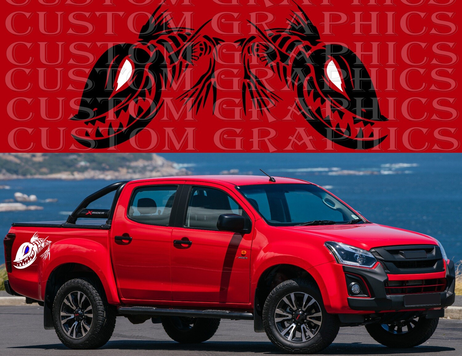 Car decals Compatible with Isuzu D-Max