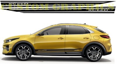 Vinyl Decal Custom Stickers Graphic kit Compatible with Kia Ceed GT