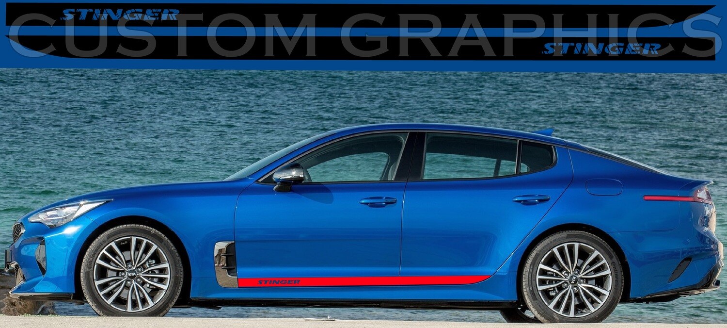 Custom Auto Vinyl Graphics Compatible with Kia Stinger