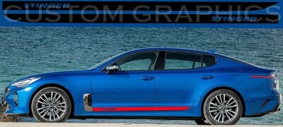 Custom Auto Vinyl Graphics Compatible with Kia Stinger