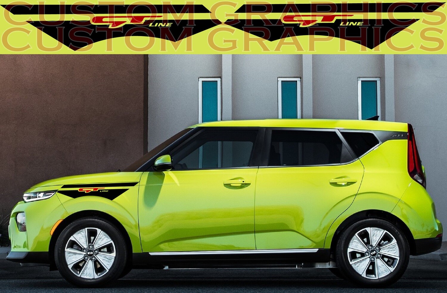 Custom Auto Vinyl Graphics Compatible with Kia Soul