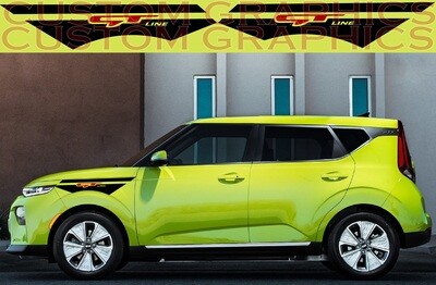 Custom Auto Vinyl Graphics Compatible with Kia Soul