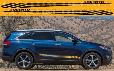 Side door vinyl decal sticker Compatible with Kia Sorento