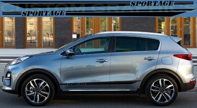 Decal Graphic Sticker Door Sport Stripe Kit Compatible with Kia Sportage