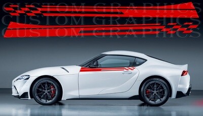 Side Stripe Decal Graphic Sticker Kit Compatible with Supra Gr 2024