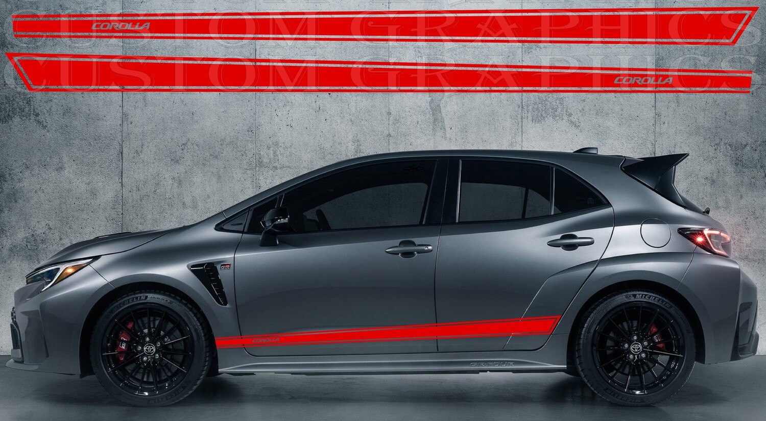 Custom Auto Vinyl Graphics Compatible with Corolla GR 2023