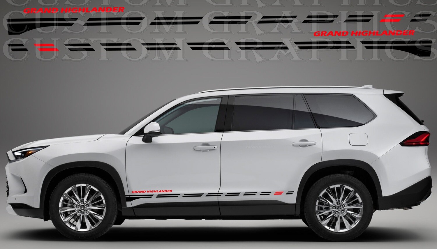 Revamp Your Ride with Vinyl Auto Decals Compatible with Grand Highlander 2024