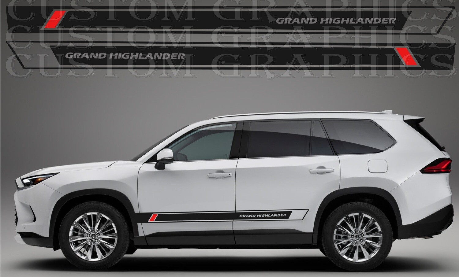 Car decals Compatible with Toyota Grand Highlander 2024