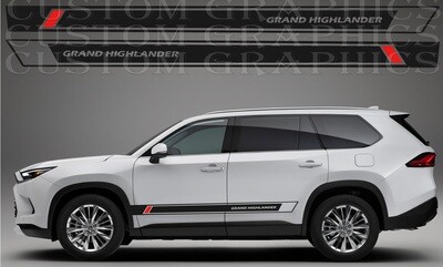 Car decals Compatible with Toyota Grand Highlander 2024
