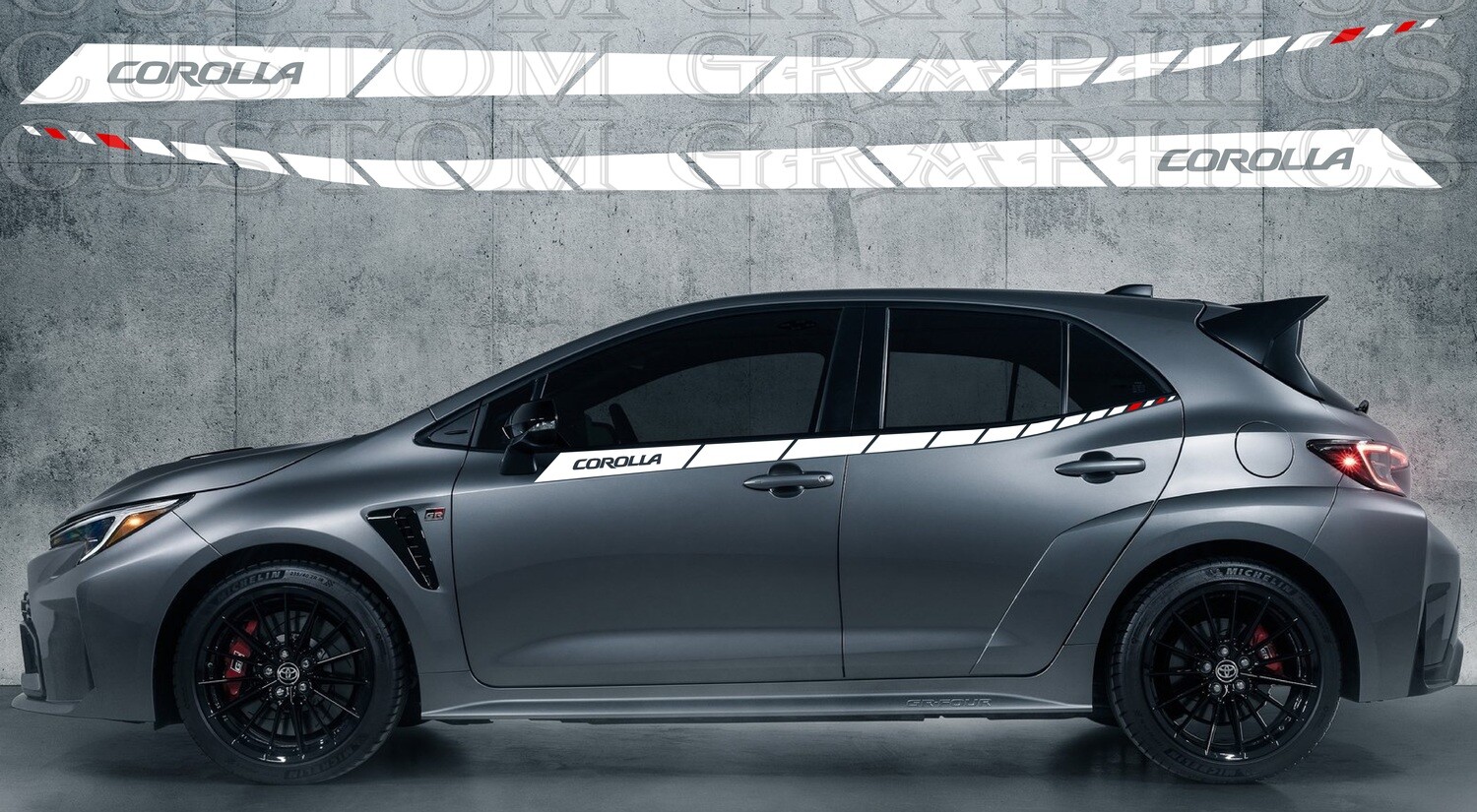 Car decals Compatible with Toyota Corolla GR 2023