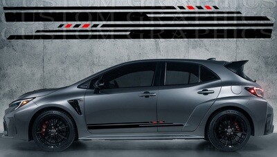 Vinyl Decal Custom Stickers Graphic kit Compatible with Corolla GR 2023