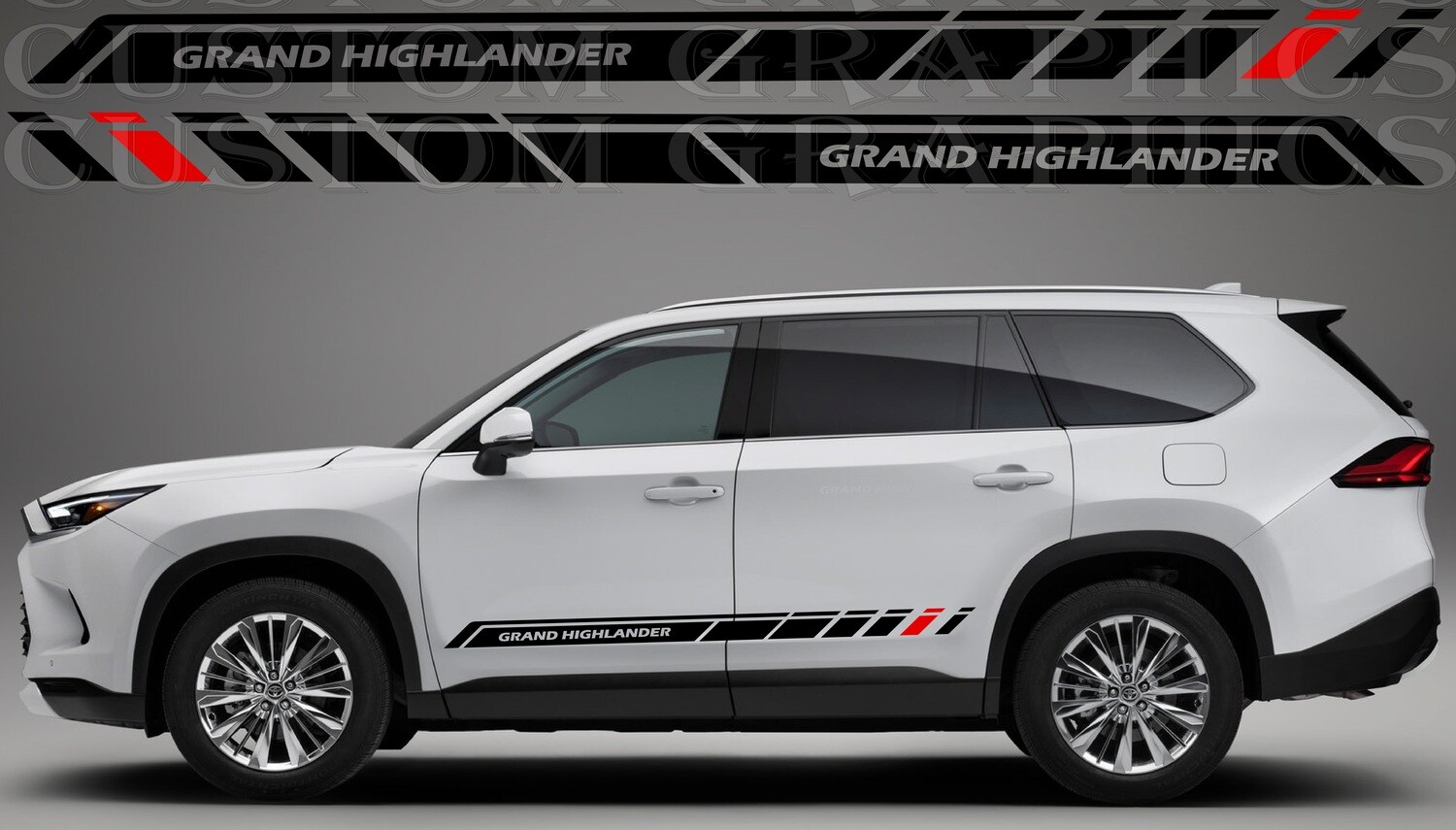 Hit the Road in Style: Vinyl Stickers for Cars Compatible with Grand Highlander 2024